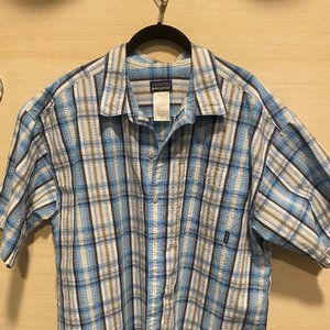 Men's Patagonia Blue Plaid XL